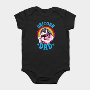 Unicorn Dad Proud Fathers of a Unicorn Princess Baby Bodysuit